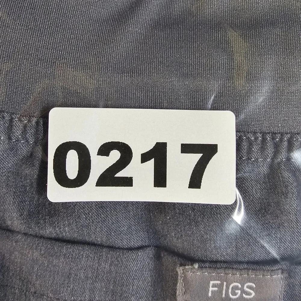 FIGS Heather Gray Scrub Pants Straight Leg Teal Drawstring‎ Mens L/T 31 Inseam